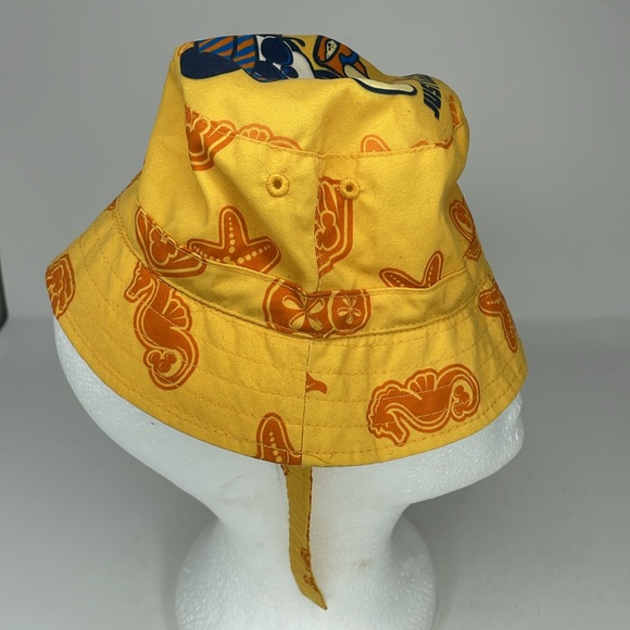 New Disney Parks Beach Sun Hat Infant Size ~ Mickey Mouse Yellow ~ Just Chillin' - Picture 5 of 15